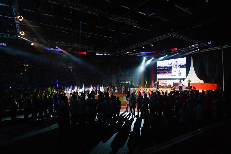 Zahajovací ceremoniál Olympiády dětí a mládeže v Liberci