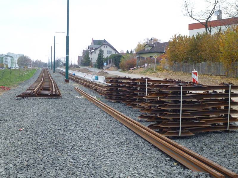 Rekonstrukce tramvajové trati.