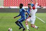 MOL cup, čtvrtfináleSlavia Praha - Slovan Liberec, zleva: Murphy Dorley (L) a Jan Bořil (S).