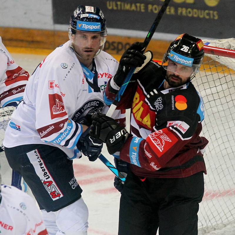 semifinále play off Tipsport extraligy HC Sparta - Bílí tygři Liberec 1:5.