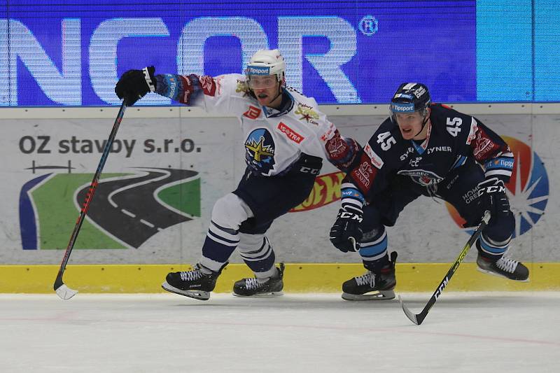 Kladno (v bílém) hostilo v hokejové extralize Liberec.