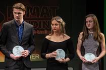 Slavnostní vyhlášení ankety Nejúspěšnější sportovec Libereckého kraje rok 2017 proběhlo 5. dubna v Divadle F. X. Šaldy v Liberci. Na snímku (uprostřed) je Karolína Bartuňková.