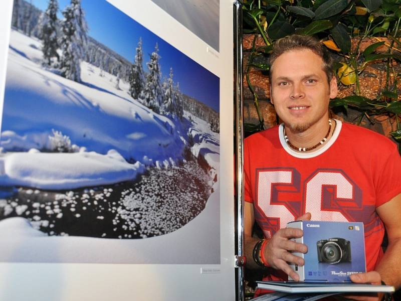 Vítězslav Hudský se svým vítězným snímkem Zimní poezie