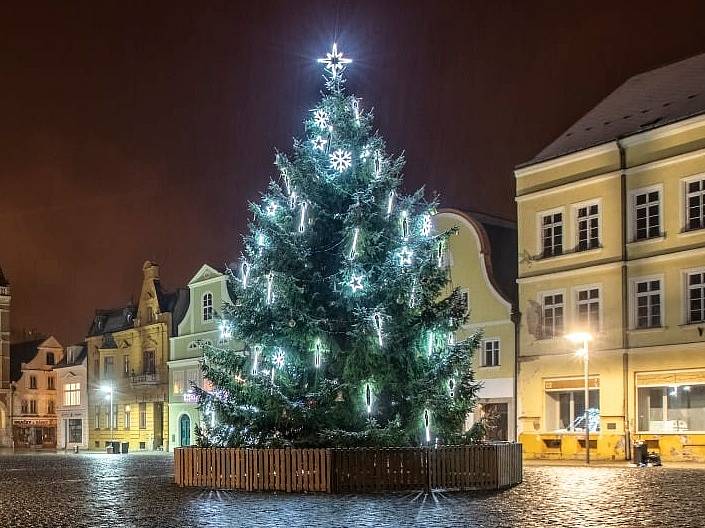 Vánoční strom ve Frýdlantu