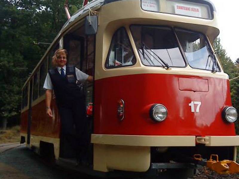 Řidička autobusu.