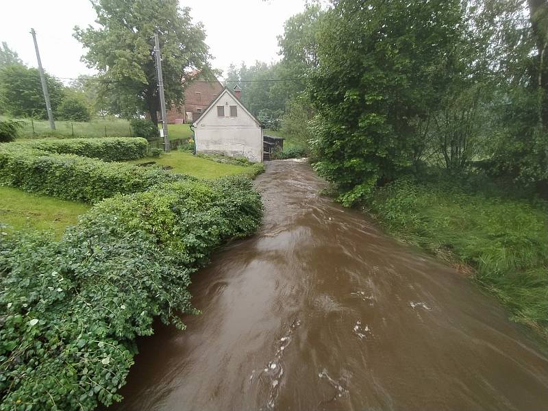 Řeka Řasnice v Krásném Lese.