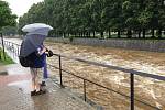Na Smědé ve Frýdlantě byl v 10.30 vyhlášen první stupeň povodňové aktivity.