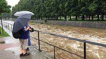 Na Smědé ve Frýdlantě byl v 10.30 vyhlášen první stupeň povodňové aktivity.