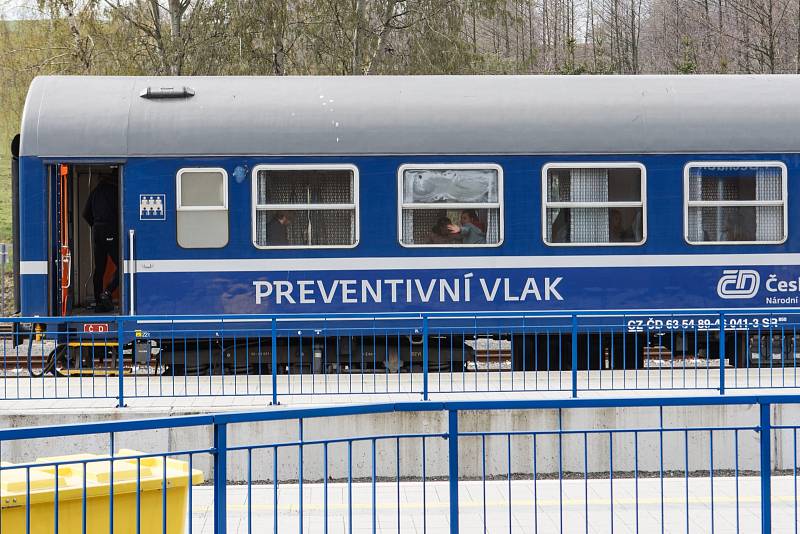 Akce Preventivní vlak na nádraží ve Frýdlantě