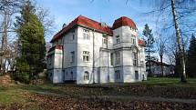 Vilu si nechal postavit Eduard Fritsch v roce 1917 podle návrhu Rudolfa Bitzana. V roce 1921 ji koupil Emil Simon a v roce 1935 došlo k úpravám interiéru, které navrhl Josef Franz Lange z Raspenavy pro Carla Witta.