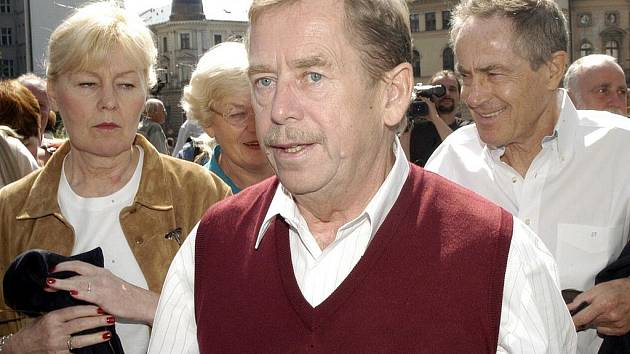 Václav Havel při své návštěvě Liberce v roce 2003. 