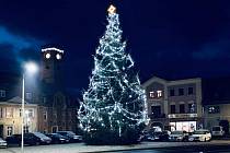 Vánoční strom v Jablonném v Podještědí