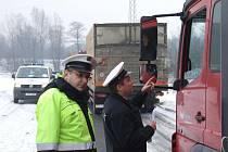 Policejní kontroly nákladních vozů