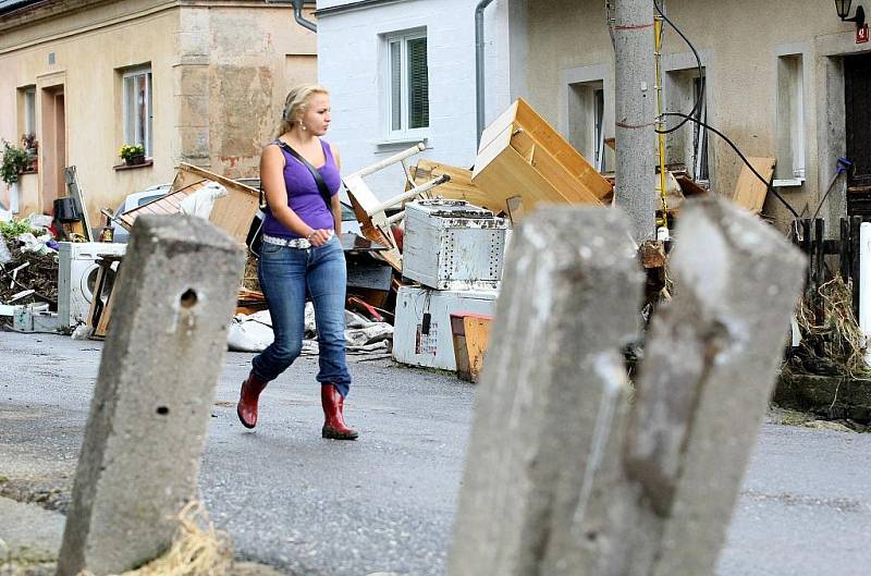 Třetí den v Heřmanicích po ničivé povodni