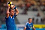 Zápas 26. kola první fotbalové ligy mezi týmy FK Jablonec a FC Slovan Liberec se odehrál 29. dubna na stadionu Střelnice v Jablonci nad Nisou. Na snímku je Vladimír Coufal.