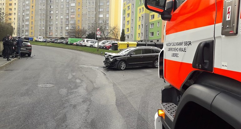 Nehoda v ulici Na Žižkově.