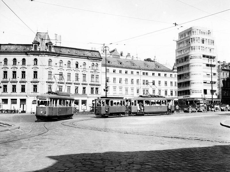 Liberecké tramvaje v 30. letech 20. století.