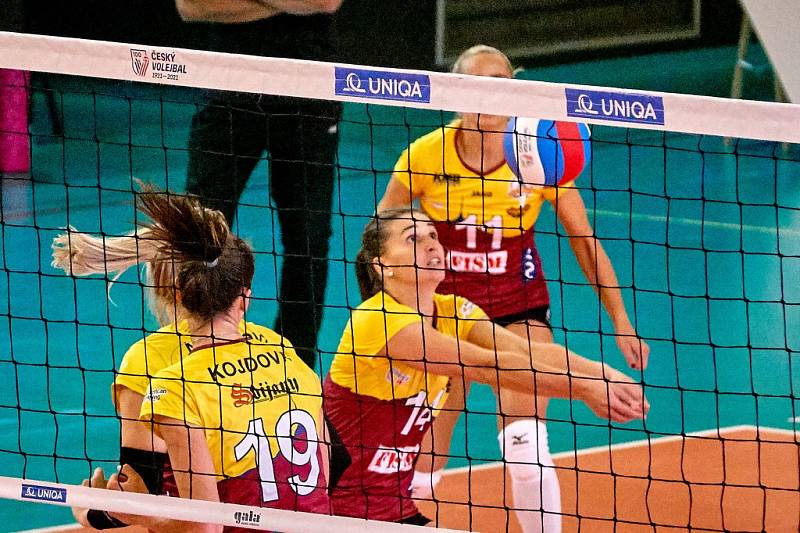 Liberecké volejbalistky jsou stále první, doma porazily Frýdek-Místek.