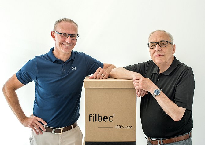 Michal Malát (na fotce vlevo) ze společnosti Filbec GmbH, kterou založil v roce 2019 společně s Gerem Buchhornem (na fotce v pravo).