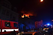 Požár v Lázeňské ulici. 