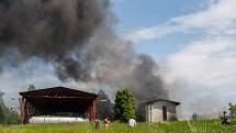 Hasiči zasahovali 29. května u požáru ve společnosti Severochema v Liberci. Hořel zde sklad hořlavých kapalin.