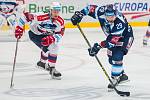 Utkání 9. kola Tipsport extraligy ledního hokeje se odehrálo 1. října v liberecké Home Credit areně. Utkaly se celky Bílí Tygři Liberec a HC Dynamo Pardubice. Na snímku vpravo je Lukáš Krenželok.