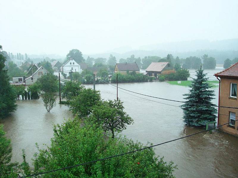 Povodně 2010 ve Vísce na Frýdlantsku.