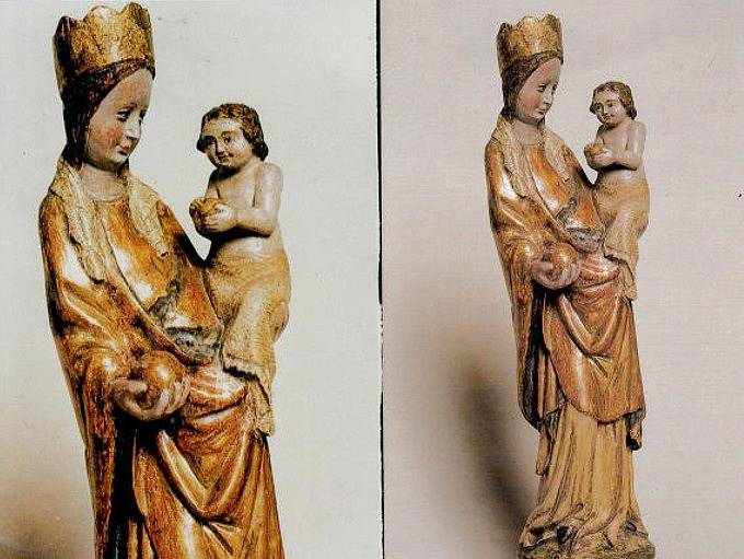 MATER FORMOSA. Hejnická madona, soška ze 14. století. 