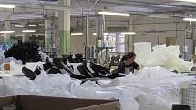 Závod Juta Višňová, výrobce velkoobjemových vaků, jediná textilka na Frýdlantsku