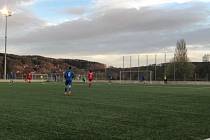 Liberecká divizní rezerva (v modrém) porazila Živanice 6:0. Foto: www.fcslovanliberec.cz