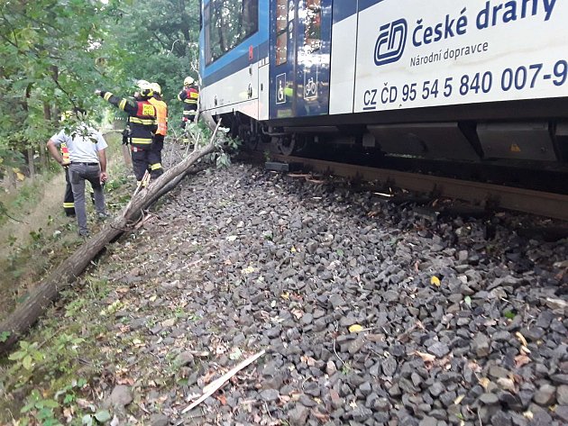 Osobní vlak najel v Raspenavě do stromu. Cestující vyvázli bez zranění