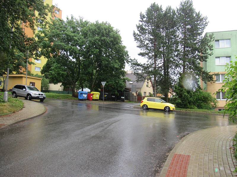 Ulice ve Starých Pavlovicích, kterých se situace s dopravní změnou týká.
