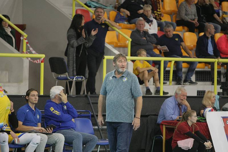 Volejbalová extraliga, ve které Dukla Liberec porazila Ústí nad Labem 3:0.