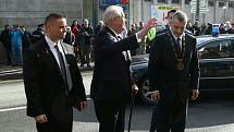 Prezident Miloš Zeman na návštěvě v Tanvaldu.