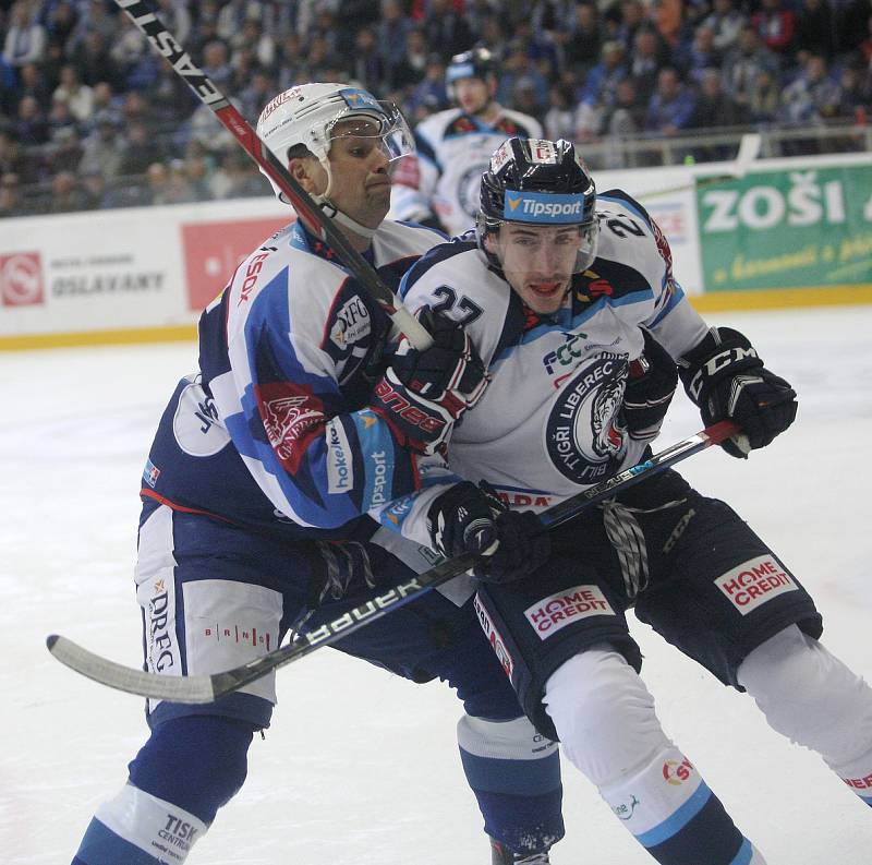 Kometa Brno - Bílí tygři Liberec 7:2 (1:0, 2:2, 4:0).