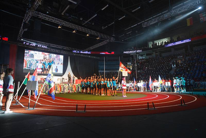 Zahajovací ceremoniál Olympiády dětí a mládeže v Liberci