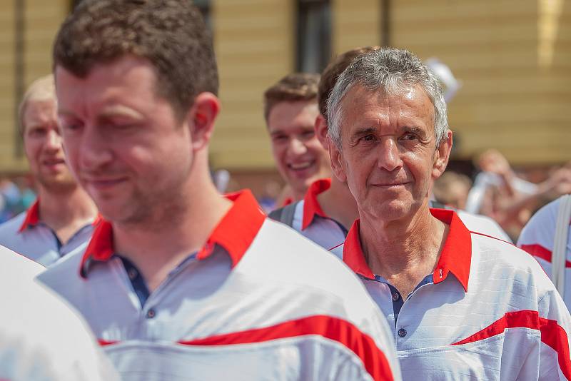 Krajský sokolský slet se konal 10. června v Turnově. Slet byl zahájen slavnostním průvodem z náměstí Českého ráje na městský stadion, kde proběhlo hromadné cvičení.