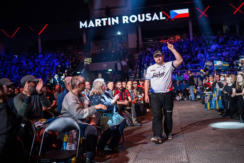 Martin Roušal na Mistrovství světa Stihl Timbersports, které proběhlo na konci října ve švédském Göteborgu.