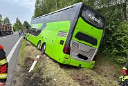 Nehoda autobusu v Hrádku nad Nisou.