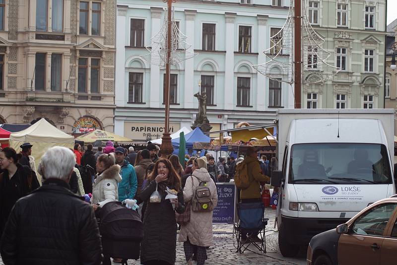 Svatomartinský trh v Liberci.