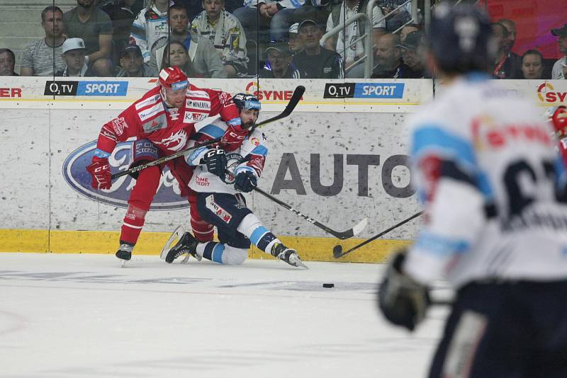 5. finále play-off hokejové extraligy mezi HC Bílí Tygři Liberec vs. HC Oceláři Třinec