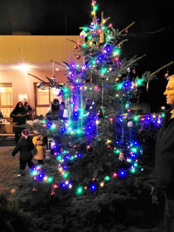 Rozsvícení vánočního stromku v Hlavici.