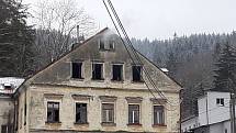 Požár domu v Kateřinkách.