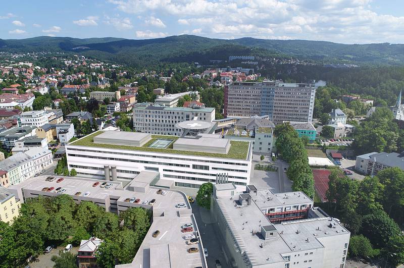 Budoucí podoba Centra urgentní medicíny v Liberci. 