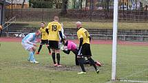 Jindřichohradečtí fotbalisté v 17. divizním kole hráli s Přešticemi 1:1 a podlehli až po penaltovém rozstřelu.