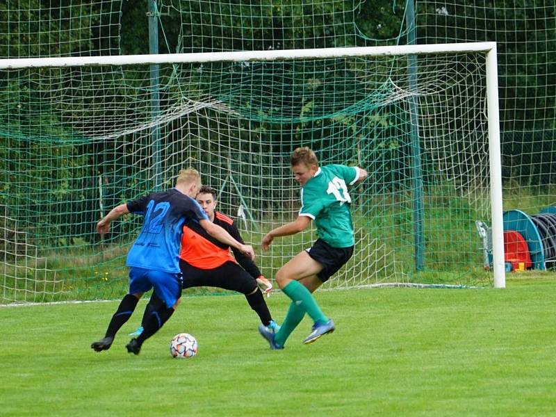 Fotbalisté společného týmu Číměře a bystřického béčka ve druhém kole přeboru zdolali Strmilov 3:2.