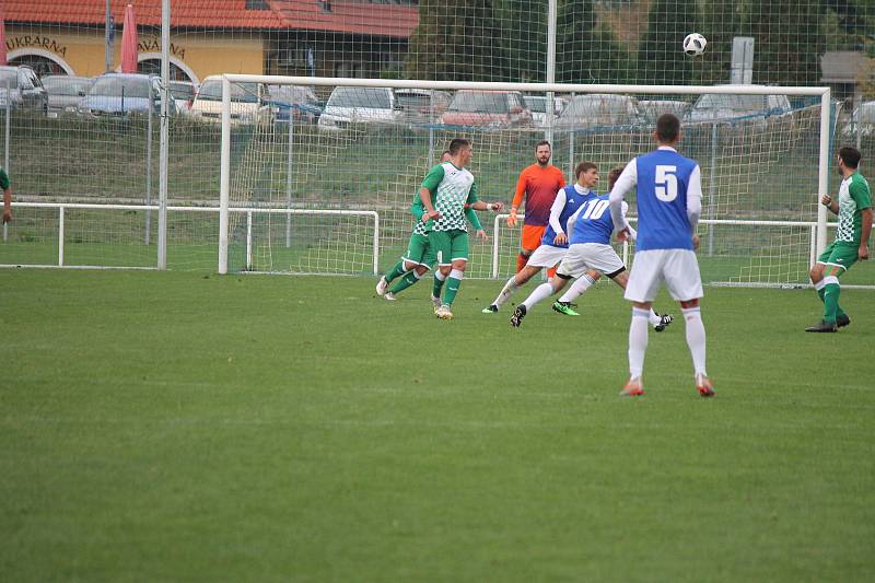 Třeboňští fotbalisté schytali doma v 9. kole KP debakl 0:5 od Českého Krumlova.