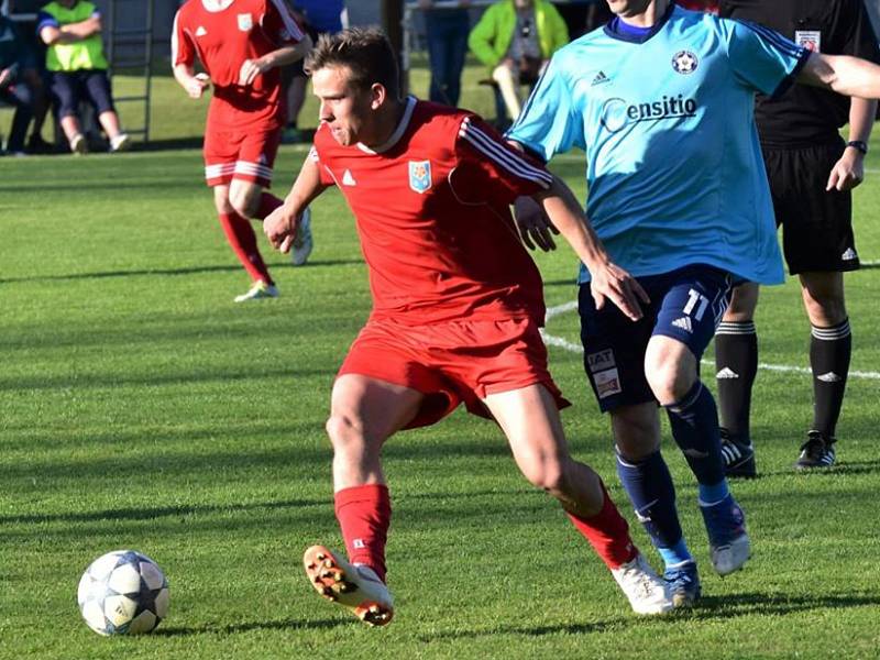 Ladislav Vávra vstřelil poslední gól Třeboně v sezoně, který znamenal remízu v Českém Krumlově.
