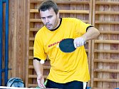 Vladimír Havel z GC Nová Bystřice se stal dvojnásobným přeborníkem okresu ve stolním tenisu.