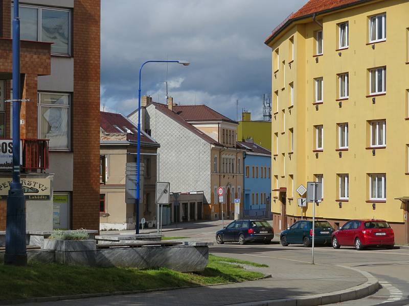 Deštivá neděle 23. května v Jindřichově Hradci.